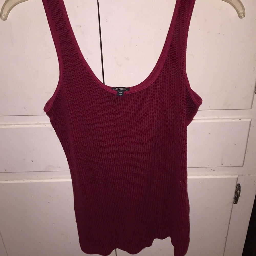 Red sequin tank top from Gap